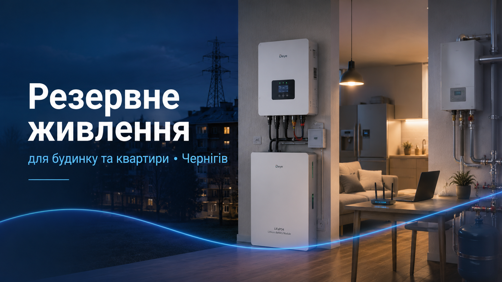 Резервное питание для дома и квартиры в Чернигове